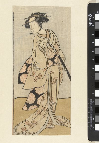 持剑女演员 作者 胜川春书（出自）