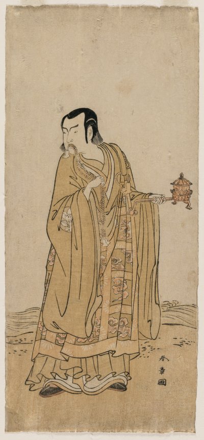 Ichimura Uzaemon IX 饰演《一串祈愿珠在瀑布的丝带上摇动》中的信玄 作者 胜川俊章