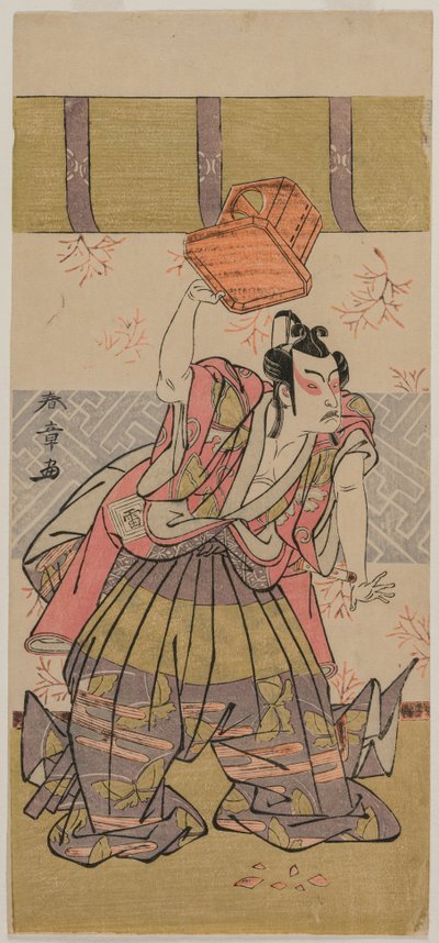1770年代中期，演员市川雷三（Ichikawa Raizo）饰演Soga No Goro。 作者 胜川俊章