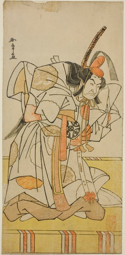 1778 年 11 月在森田剧场演出的《伊达西岐翠之汤》中饰演高广亲王的演员中村中藏一世 作者 胜川俊章