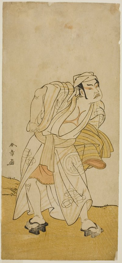 扮演不明角色的演员中村祐五郎二世 作者 胜川俊章