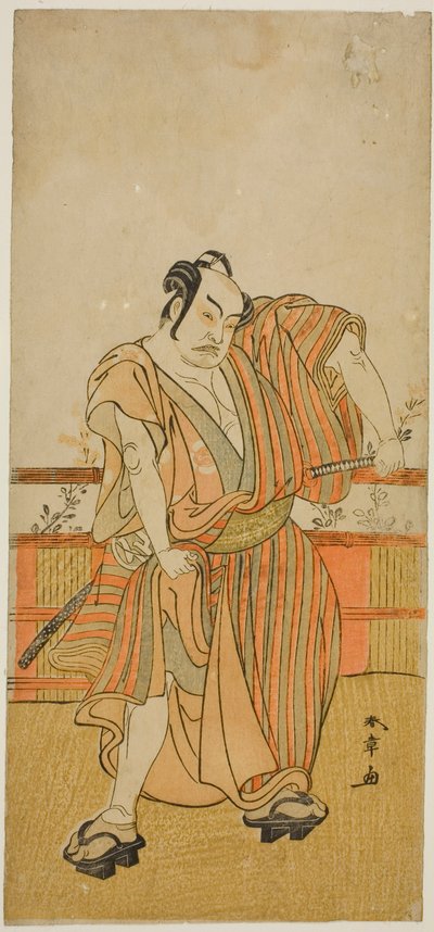 扮演不明角色的演员中村祐五郎二世 作者 胜川俊章