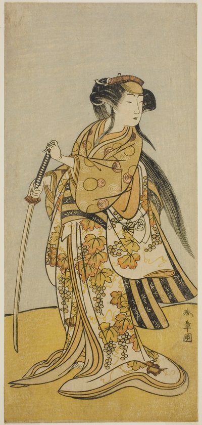 1775 年 8 月在中村剧院（？）演出的戏剧《Shusse Taiheiki》（？ 作者 胜川俊章