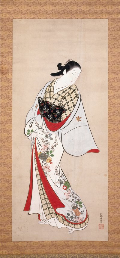 高尾肖像（纸本水墨和彩色） 作者 近藤胜伸