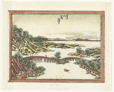 濑田的晚霞
濑田之景（实物标题）
近江八景镌刻（系列名称）
近江八景（系列标题） 作者 葛饰北斋
