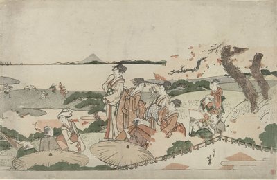 在御殿山欣赏樱花 作者 葛饰北斋