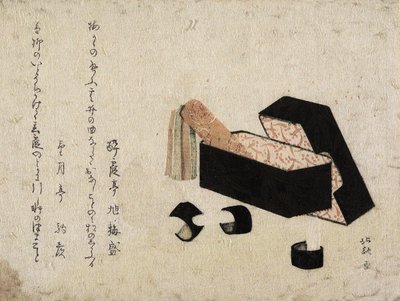 黑色漆盒与江东前锋 作者 葛饰北斋