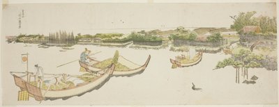 隅田川上的运米船 作者 葛饰北斋