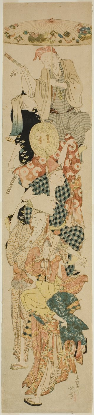 盂兰盆节舞蹈 作者 葛饰北斋