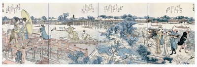 hon田墨田川凉干一兰的山水风景画册 作者 葛饰北斋