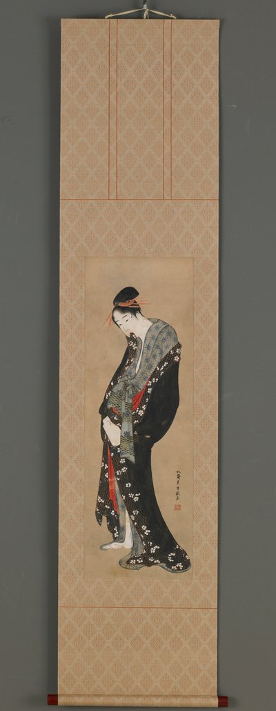 宫女，江户时期，约1796-1798年。 作者 葛饰北斋