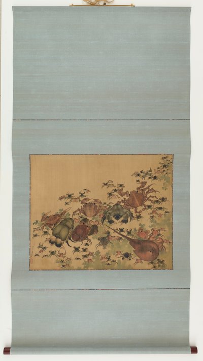 甲壳类动物，江户时期，1825-1830。 作者 葛饰北斋