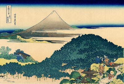江户青山的垫子松，约1830年（木版画 作者 葛饰北斋