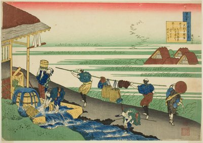 Dainagon Tsunenobuf，选自《护士讲解的一百首诗》系列（Hyakunin isshu uba ga etoki）。 作者 葛饰北斋