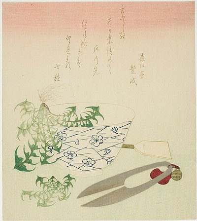 新年蒲公英 作者 葛饰北斋