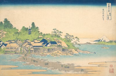 Enoshima in Sagami Province Soshu Enoshima，来自M...的三十六景系列，约1830-32。 作者 葛饰北斋