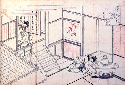 选自《百首诗人的百首诗》：岸西岸志郎，c1830。 作者 葛饰北斋