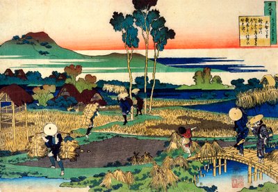 选自《百名诗人的百首诗》：Tenchi Tenno，c1830。 作者 葛饰北斋