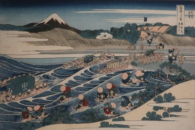 从东海道金谷眺望富士山 作者 葛饰北斋