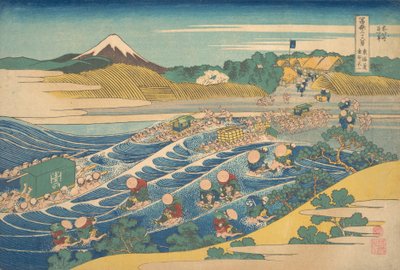 从东海道金谷看到的富士山 东海道金谷的富士山，来自《Thir...》系列，约1830-32。 作者 葛饰北斋