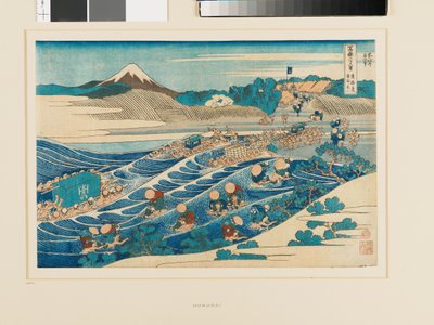 从东海道上的金谷眺望富士山 作者 葛饰北斋