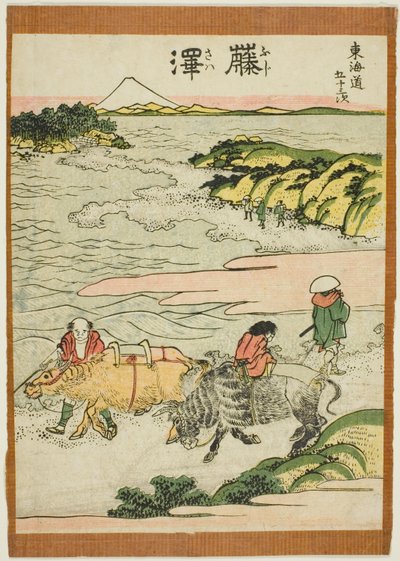藤泽，选自 "东海道五十三站 "系列 作者 葛饰北斋