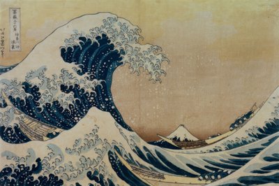 神奈川县附近的海岸大浪 作者 葛饰北斋