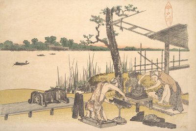 今川，约1801-4。 作者 葛饰北斋