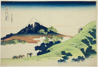 海国犬目关（Koshu Inume-toge），选自 "富士山三十六景（Fugaku sanjurokkei）"系列 作者 葛饰北斋