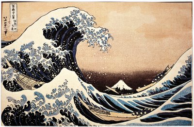 日本，巨浪画 作者 葛饰北斋