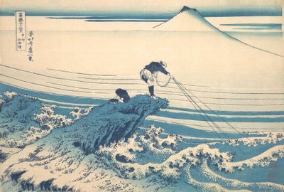 Kajikazawa in Kai Province Koshu Kajikazawa，出自《三十六景》系列，约1830-32。 作者 葛饰北斋