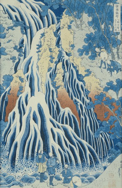 Kirifuri落在Kurokami山，从系列&39;Shokoku Taki Meguri&39;（各省的瀑布之旅）c.1832（彩色木版画） 作者 葛饰北斋