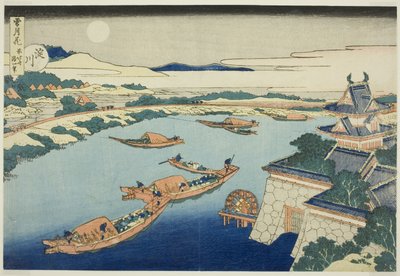 淀川的月光（淀川），选自 "雪、月、花（节庆卡）"系列 作者 葛饰北斋