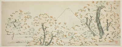 樱花盛开的富士山 作者 葛饰北斋