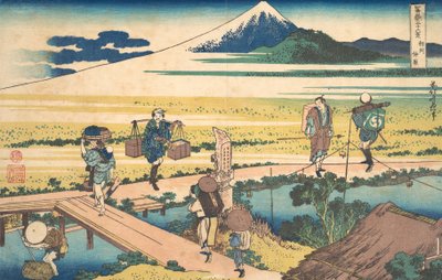 中原在相模省 Soshu Nakahara，出自《M...三十六景》系列，约1830-32。 作者 葛饰北斋