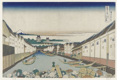 江户日本桥，1830-33 作者 葛饰北斋
