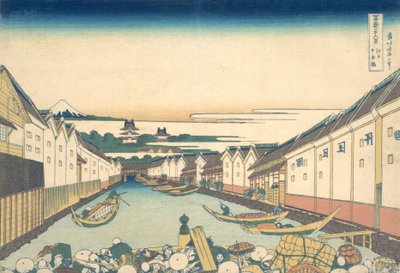 江户的日本桥 江户的日本桥，来自《富士山三十六景》系列，约1830-32。 作者 葛饰北斋