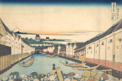 江户的日本桥 江户的日本桥，来自《富士山三十六景》系列，约1830-32。 作者 葛饰北斋