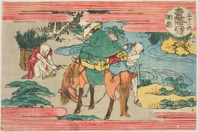 第 22 号：冈部，选自 "东海道五十三站 "系列 作者 葛饰北斋