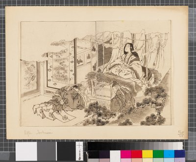 日韩战争场景，18 世纪末至 19 世纪上半叶（纸本水墨画） 作者 葛饰北斋