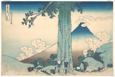 富士山 36 景系列：日本海国三岛通道 - 葛饰北斋（1760-1849 年）（浮世绘画派）版画 1830-1833 年国 A 莫斯科普希金美术馆 作者 葛饰北斋