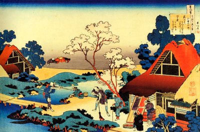 一百位诗人的一百首诗系列："小野之町" 葛饰北斋（1760-1849 年）（浮世绘画派）版画，约 1830 年 圣彼得堡国立冬宫 作者 葛饰北斋