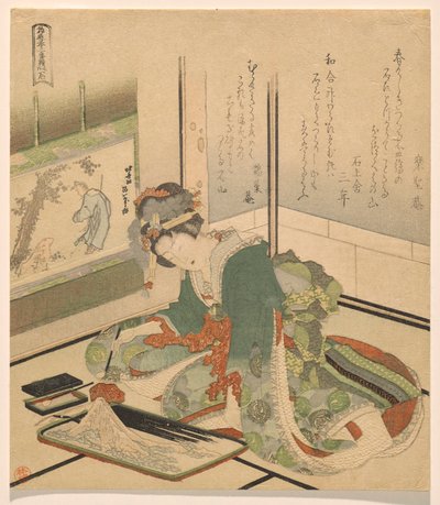 石头》，选自《三个孩子》系列 作者 葛饰北斋