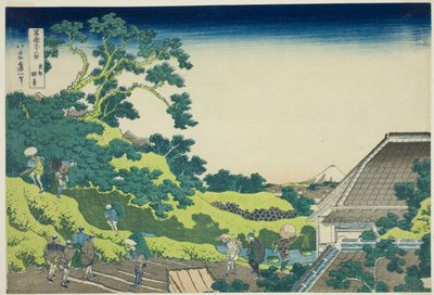 江户的骏河台（Toto surugadai），选自 "富士山三十六景（Fugaku sanjurokkei）"系列 作者 葛饰北斋