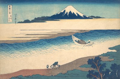 武藏省多摩河布施玉川，出自《三十六景》系列，约1830-32。 作者 葛饰北斋