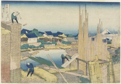 1831年至1834年在本庄的Tatekawa 作者 葛饰北斋