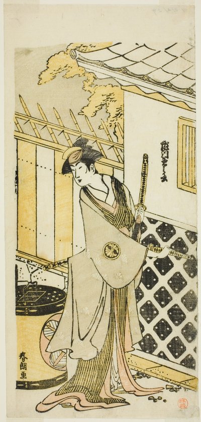 饰演武士家庭妇女的演员濑川菊之条三世 作者 葛饰北斋