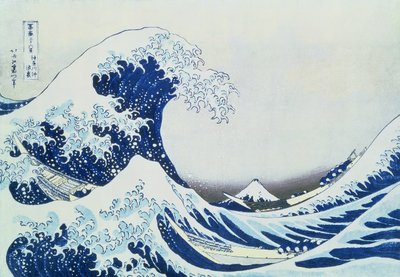 神奈川县的大浪，来自富士山的36个景点（&39;Fugaku sanjuokkei&39;）酒吧。作者：Nishimura Eijudo，1831（彩色木版画） 作者 葛饰北斋