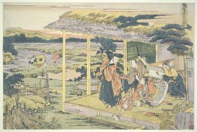 四十七人同盟》第六幕：洋一兵卫 作者 葛饰北斋