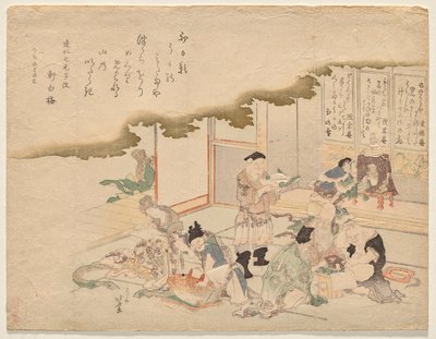 七福神庆祝新年 作者 葛饰北斋